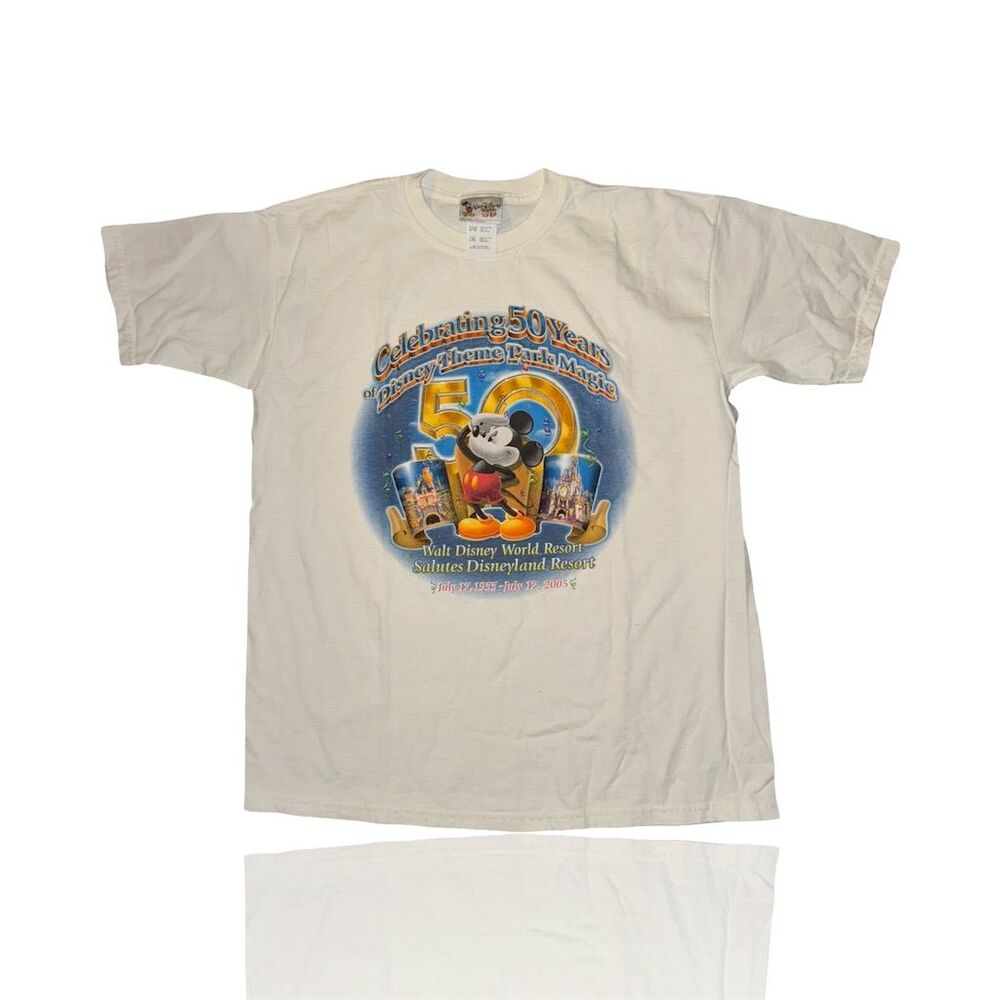 Disneyland 50th Anniversary Mickey Mouse T-Shirt Youth L Collectible Tee